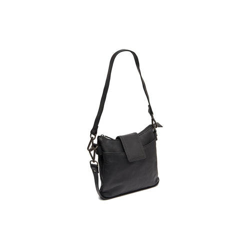 Calora Full-Grain Leather Shoulder Bag in Classic 100% Full-Grain Leather - Full Exterior Front Profile View | Buy Online