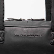 
Classic 100% Full-Grain leather Bag - Perspectiva trasera con correas de cuero reforzadas