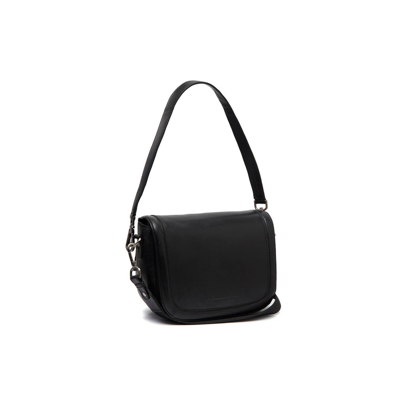 Lizzola Bolso de hombro de cuero flor