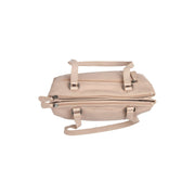 Solid Antique Brass Hardware &amp; Heavy-Duty Dual Zipper Detail on Marvos Full-Grain Leather Shoulder Bag para Mujer