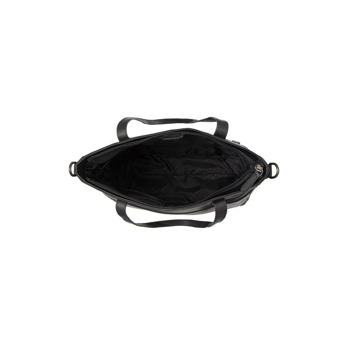 Vista interior Showing Dedicated Padded Laptop Sleeve &amp; Multi-Compartment Organization