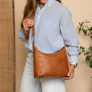 Olvia Full-Grain Leather Shoulder Bag para Mujer – Vista alternativa del producto 3