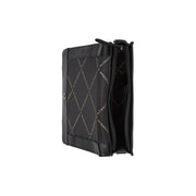 Osuna Full-Grain Leather Shoulder Bag para Mujer - Structured Side Profile Showing Gusset Depth &amp; Expansion Capacity