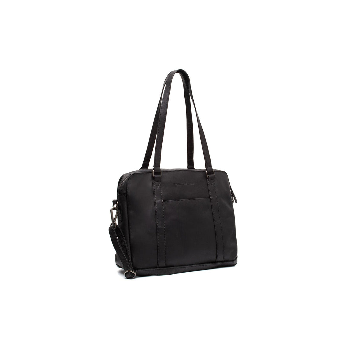 Pretoria Full-Grain Leather Shoulder Bag para Mujer in Classic 100% Full-Grain Leather - Full Exterior Front Profile View | Comprar online