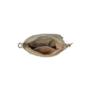Solid Antique Brass Hardware &amp; Heavy-Duty Dual Zipper Detail on Sintra Full-Grain Leather Shoulder Bag para Mujer