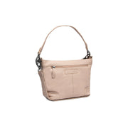 
Zarita Bolso de hombro de cuero flor en clásico 100% cuero flor integral - Full Exterior Vista frontal y silueta entallada | Comprar online