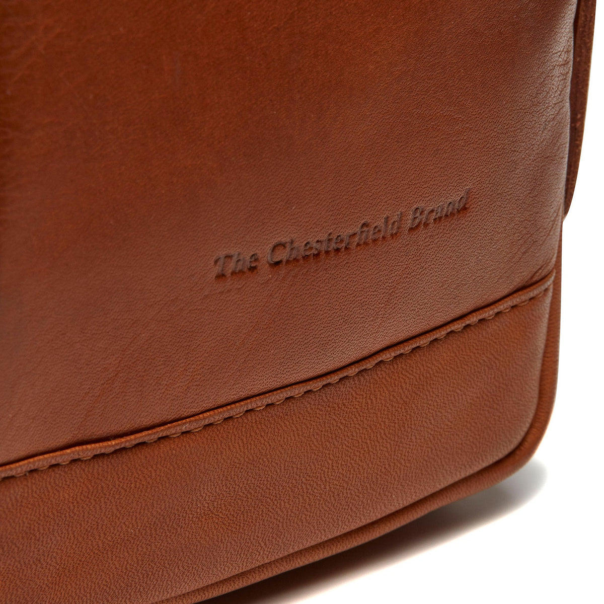 Cognac Leather Sling Bag Riga para Mujer, detail view 4