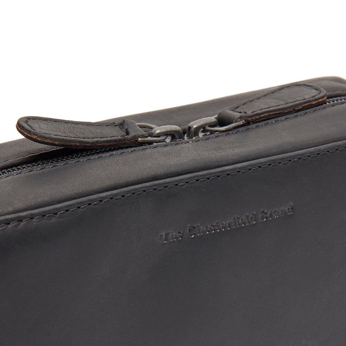 Leather Tech-Organizer Ardan para Mujer - Vista de perfil lateral con corte ergonómico de manga