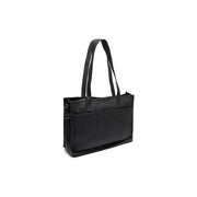 
Adana Bolso tote de cuero flor en clásico 100% cuero flor integral - Full Exterior Vista frontal y silueta entallada | Comprar online