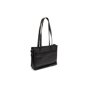 Estella Full-Grain Leather Tote Bag para Mujer in Classic 100% Full-Grain Leather - Full Exterior Front Profile View | Comprar online