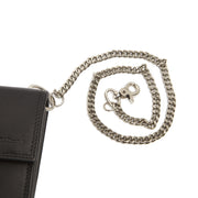 
Solid Antique Brass Hardware & Heavy-Duty Dual Zipper Detail on Elba Cuero Flor Integral Waiter Billetera