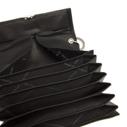 
Classic 100% Full-Grain leather Wallet - Perspectiva trasera con correas de cuero reforzadas