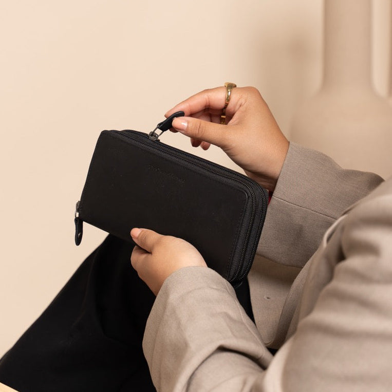 Hadley Full-Grain Cartera de Cuero para Mujer