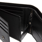 Hendrick Full-Grain Cartera de Cuero para Hombre - Structured Side Profile Showing Gusset Depth &amp; Expansion Capacity