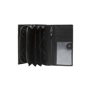 
Classic 100% Full-Grain leather Wallet - Perspectiva trasera con correas de cuero reforzadas