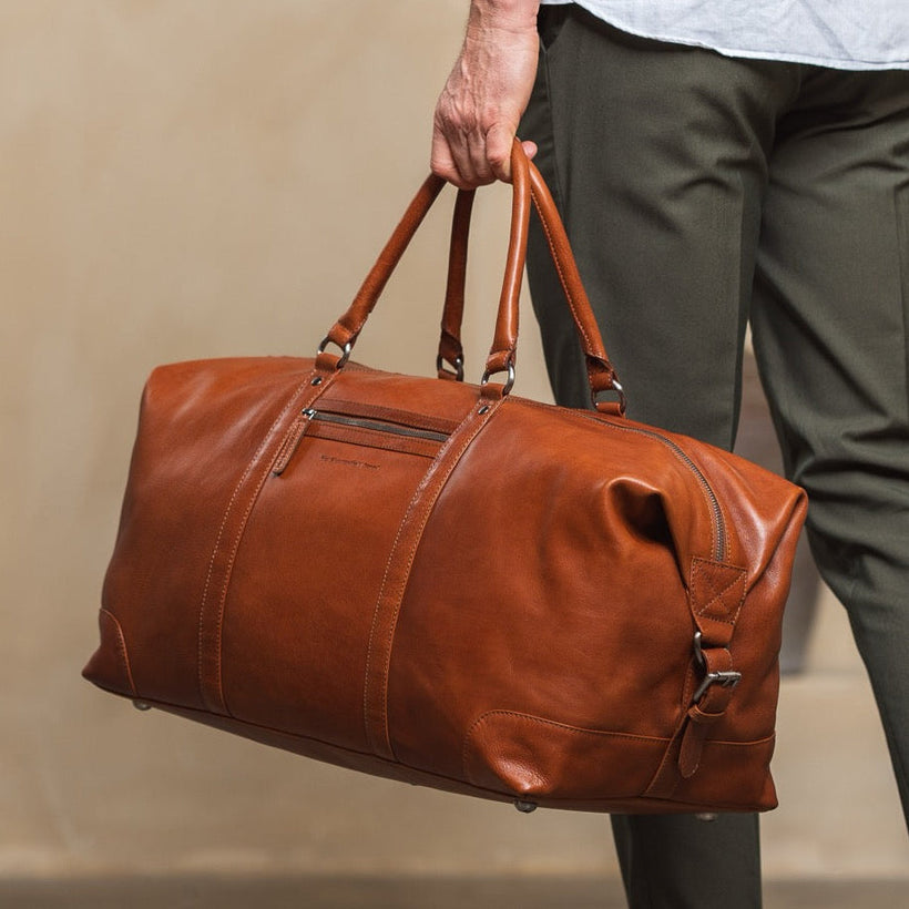Cavoli Full-Grain Leather Weekender Bag para Mujer
