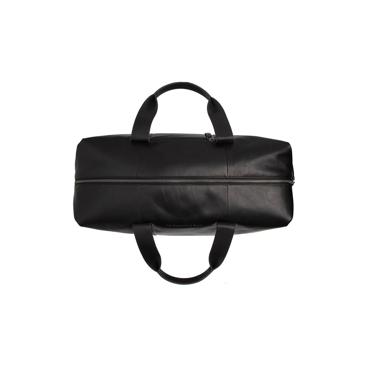 Solid Antique Brass Hardware &amp; Heavy-Duty Dual Zipper Detail on Conor Full-Grain Leather Weekender Bag para Mujer