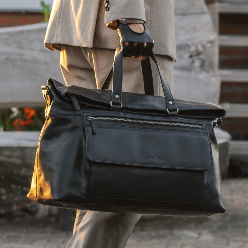 Lazio Full-Grain Leather Weekender Bag para Mujer