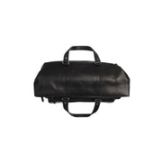 Lazio Full-Grain Leather Weekender Bag para Mujer - Structured Side Profile Showing Gusset Depth &amp; Expansion Capacity