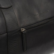 
Portsmouth II Bolsa de viaje weekender de cuero flor - Perfil lateral estructurado con profundidad de fuelle