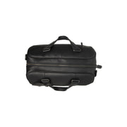 Solid Antique Brass Hardware &amp; Heavy-Duty Dual Zipper Detail on Volenza Full-Grain Leather Weekender Bag para Mujer