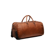 Cognac Leather Weekender Trolley Jayven para Mujer, detail view 6