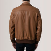 Lester Marrón Suede Cazadora Bomber de Cuero para Hombre – Vista alternativa del producto 5