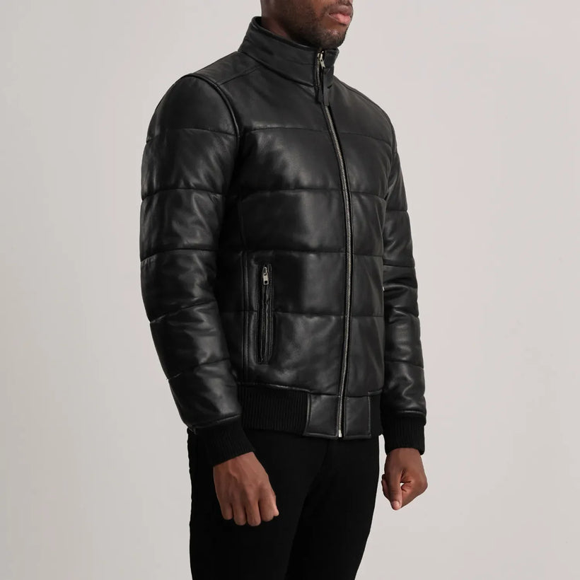Lucas Chaqueta Bomber de Cuero para Hombre