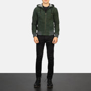 
Nintenzo Chaqueta Bomber de Cuero para Hombre – alternate product view 3