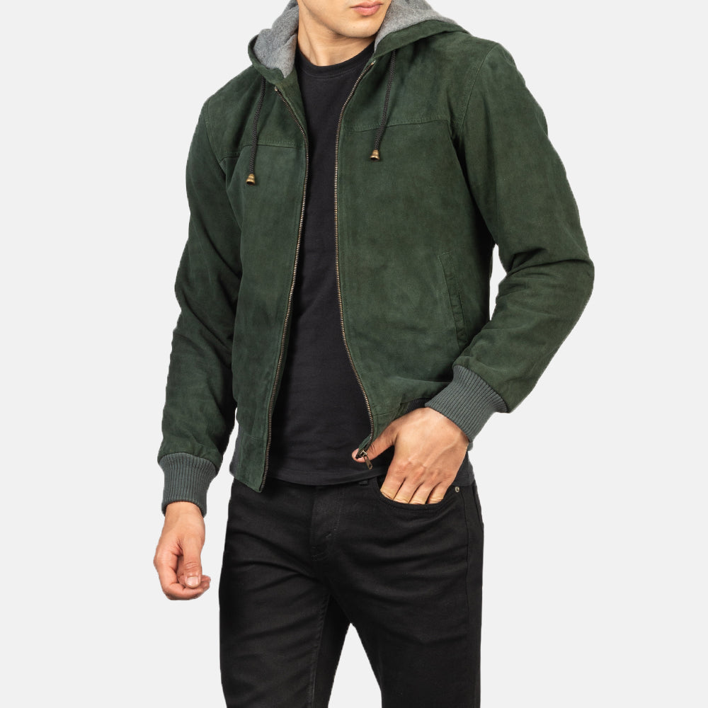
Nintenzo Chaqueta Bomber de Cuero para Hombre – alternate product view 6