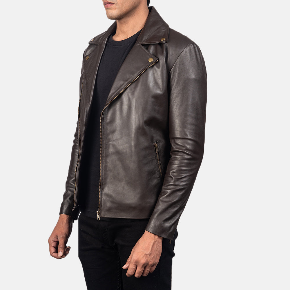 Noah Chaqueta Biker de Cuero para Hombre – Vista alternativa del producto 2