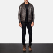 Noah Chaqueta Biker de Cuero para Hombre – Vista alternativa del producto 4