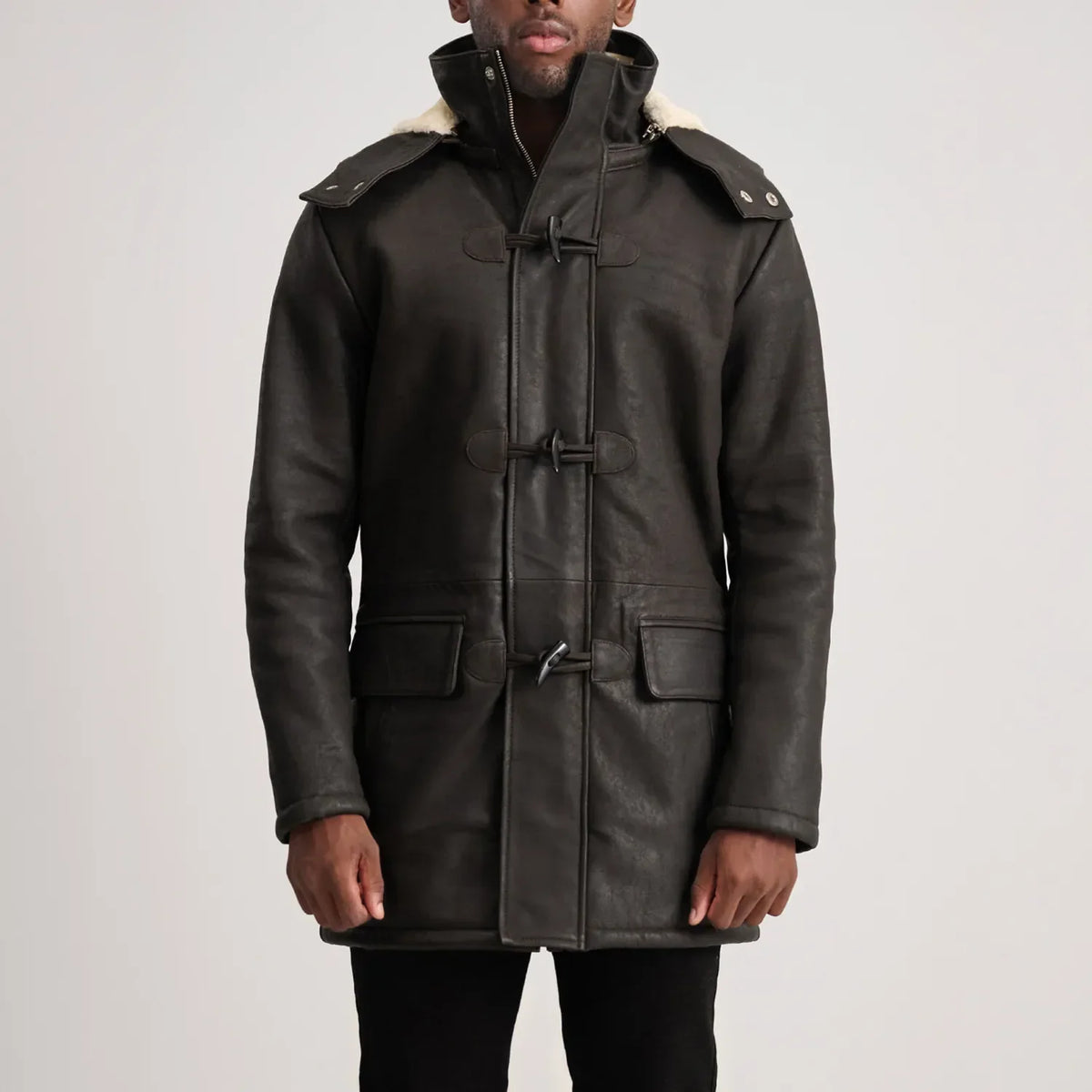 
Nolan Abrigo de Cuero para Hombre – alternate product view 1