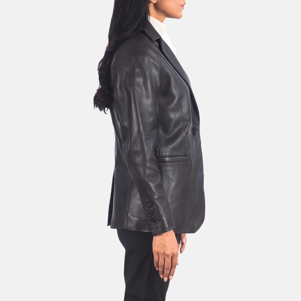 Norma Blazer de Cuero para Mujer – Vista alternativa del producto 5