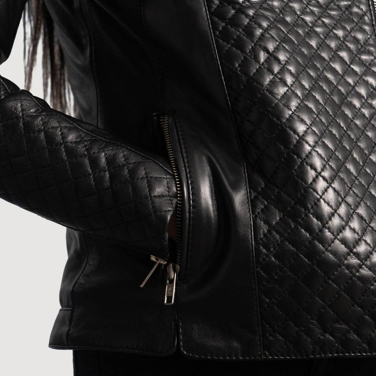 Interior View Showing Quilted viscose lining & Dual Inside Utility Storage Pockets
