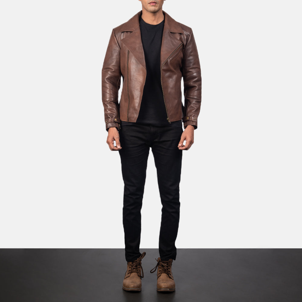 Raiden Chaqueta Biker de Cuero para Hombre – Vista alternativa del producto 4