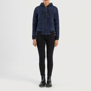
Rebella Hooded Chaqueta Bomber de Cuero para Mujer – alternate product view 3