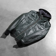 
Roslyn Hooded Chaqueta Bomber de Cuero para Mujer – alternate product view 8