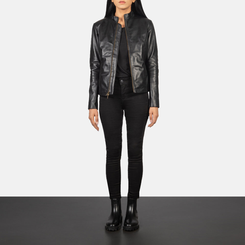 
Rumella Chaqueta Biker de Cuero para Mujer – alternate product view 3