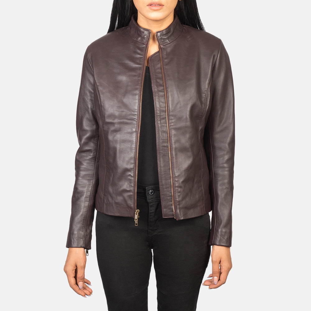 
Rumella Chaqueta Biker de Cuero para Mujer - Vista frontal y silueta entallada | Comprar online