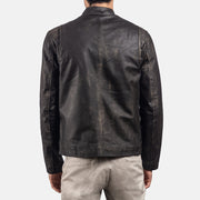 Rustic Chaqueta Biker de Cuero para Hombre – Vista alternativa del producto 5