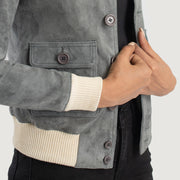 
Sasha A1 Chaqueta Bomber de Cuero para Mujer – alternate product view 6