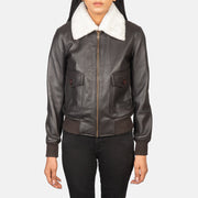 Stella G-1 Cazadora Bomber de Cuero para Mujer – Vista alternativa del producto 4