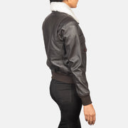 Stella G-1 Cazadora Bomber de Cuero para Mujer – Vista alternativa del producto 5