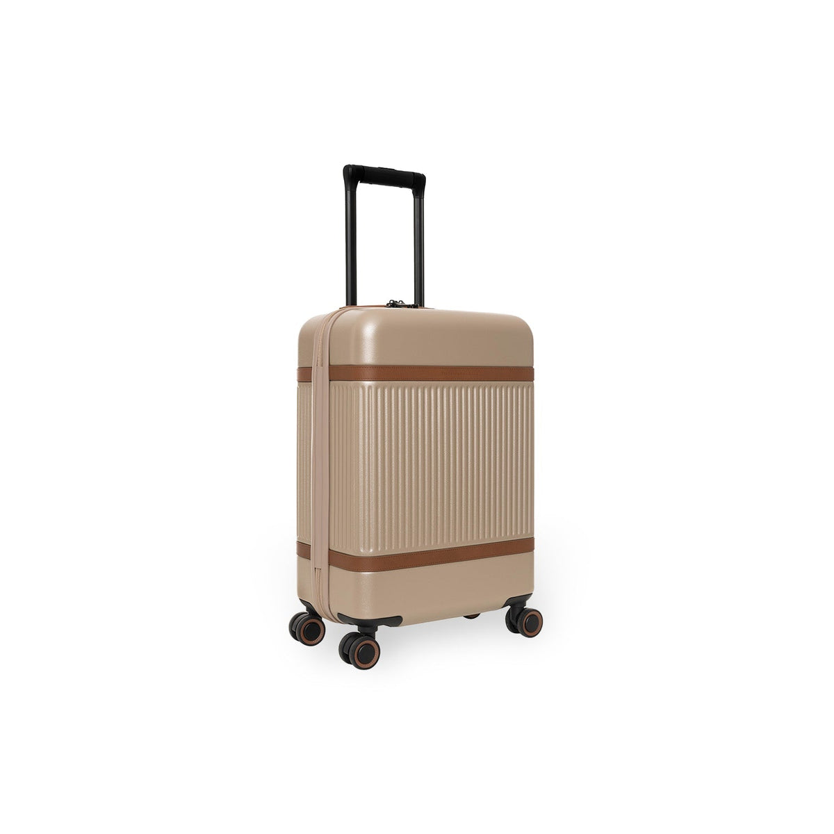 Detalle de cerca of Classic Collar &amp; Heavy-Duty Zipper Hardware on Hand Luggage Suitcase Front Pocket Zuna
