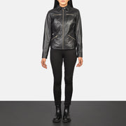
Tomachi Rojo Chaqueta de Cuero para Mujer – alternate product view 3
