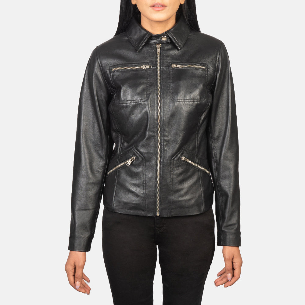 
Tomachi Rojo Chaqueta de Cuero para Mujer – alternate product view 4
