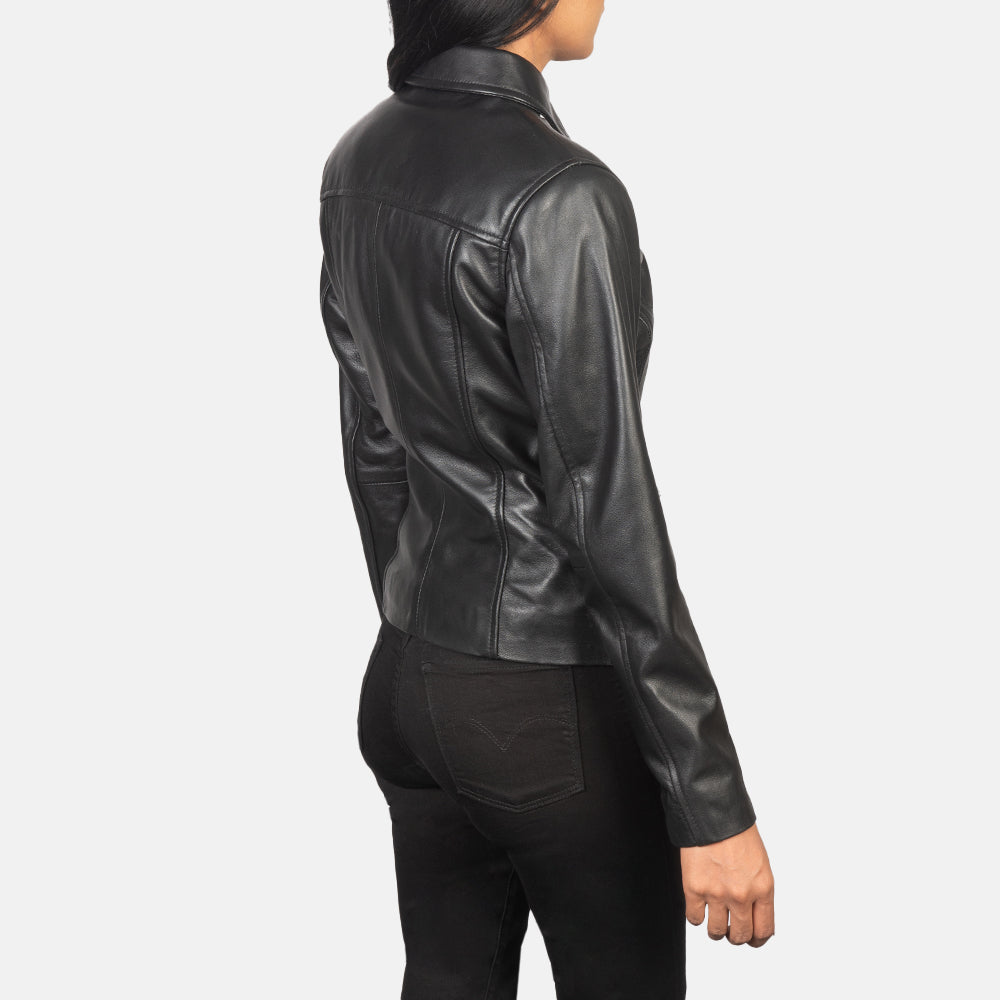 
Tomachi Rojo Chaqueta de Cuero para Mujer – alternate product view 5