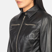 
Tomachi Rojo Chaqueta de Cuero para Mujer – alternate product view 6