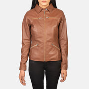 
Tomachi Rojo Chaqueta de Cuero para Mujer – alternate product view 4